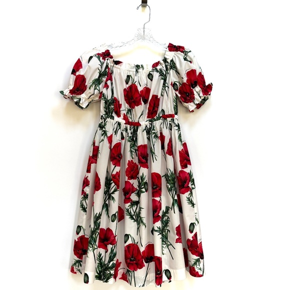 Dolce & Gabbana Kids Poppy Print Dress Size 11Years NEW - Picture 11 of 12
